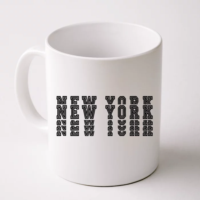 New York Stacked Front & Back Coffee Mug