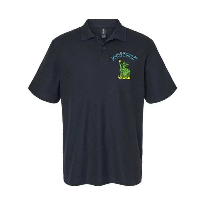 New York Statue Of Liberty Softstyle Adult Sport Polo