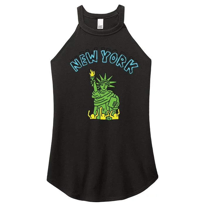 New York Statue Of Liberty Women’s Perfect Tri Rocker Tank