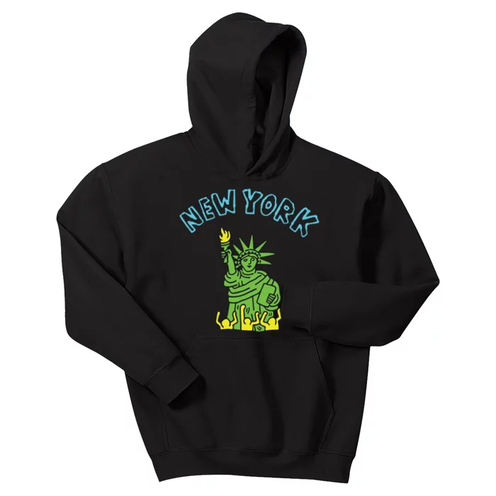 New York Statue Of Liberty Kids Hoodie