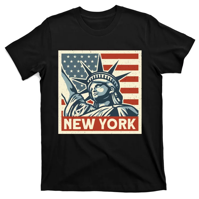 New York Stamp For Travellers And Tourists T-Shirt