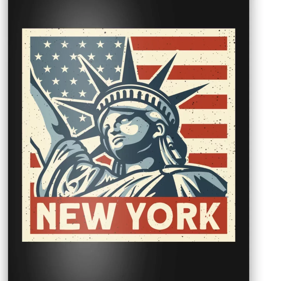 New York Stamp For Travellers And Tourists Poster