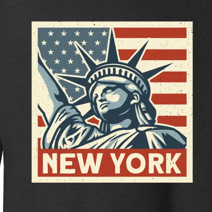 New York Stamp For Travellers And Tourists Toddler Sweatshirt