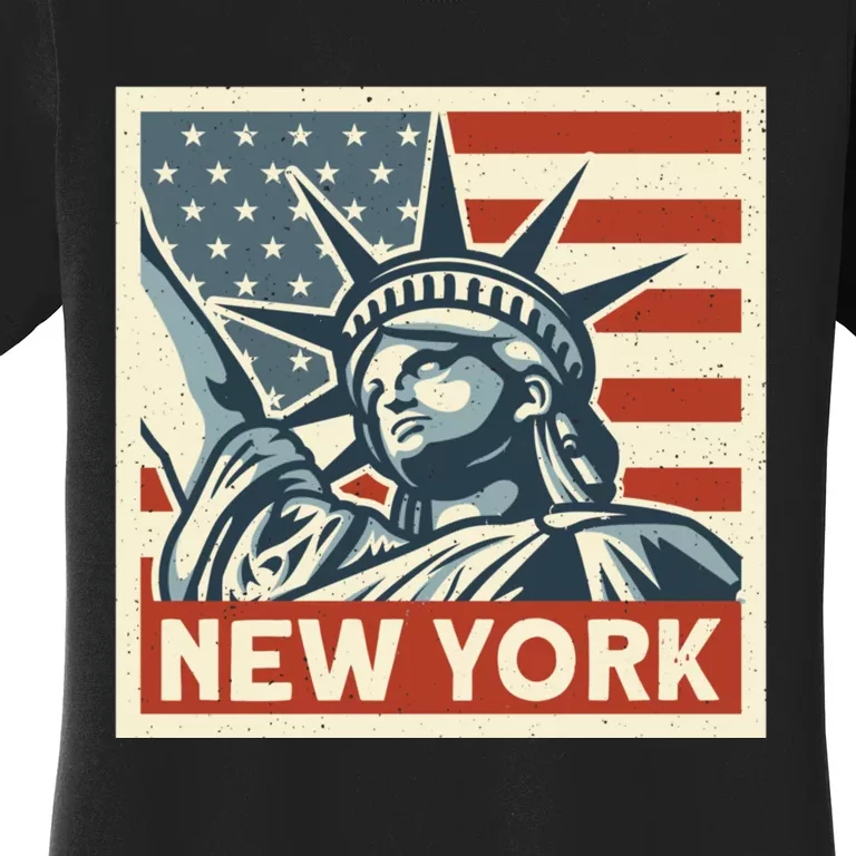 New York Stamp For Travellers And Tourists Women's T-Shirt