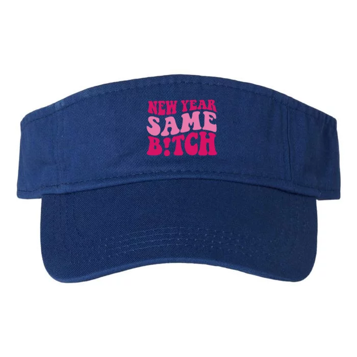 New Year Same Bitch Cute Gift Valucap Bio-Washed Visor