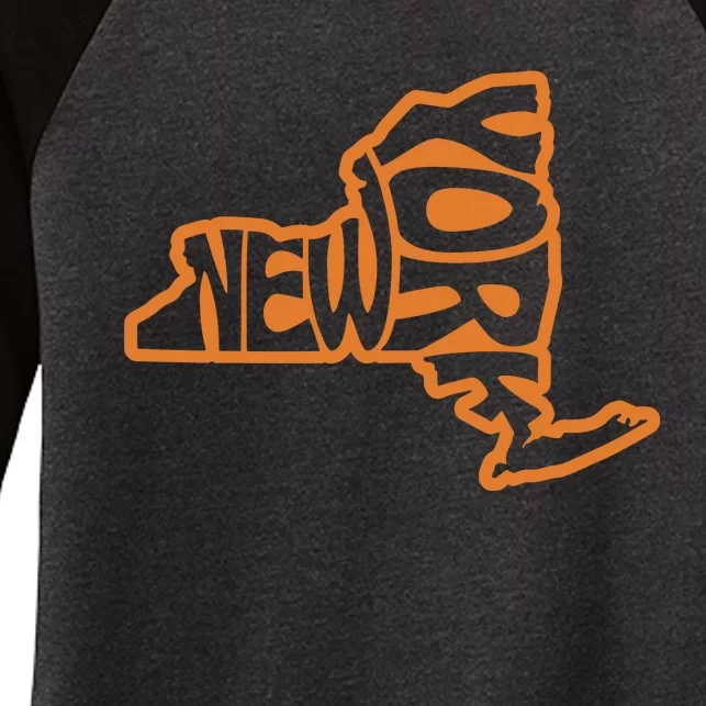 New York Sports Gift Buffalo Women's Tri-Blend 3/4-Sleeve Raglan Shirt