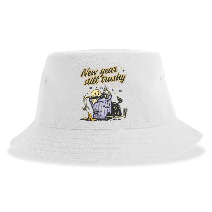 New Years Still Trashy Funny NYE Sustainable Bucket Hat