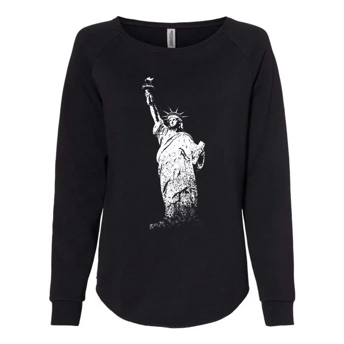 New York Statue Of Liberty Womens California Wash Sweatshirt