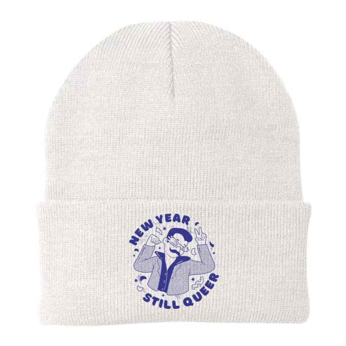 New Year Still Queer Funny LGBTQ Knit Cap Winter Beanie