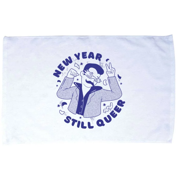 New Year Still Queer Funny LGBTQ Microfiber Hand Towel