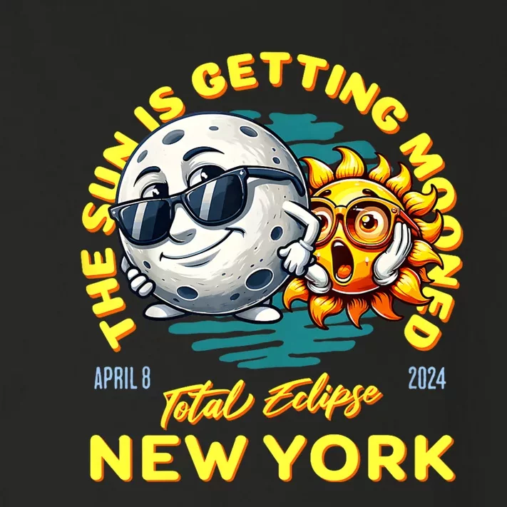 New York Solar Eclipse Apr 8 2024 Sun Is Getting Mooned Toddler Long Sleeve Shirt