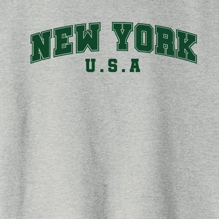 New York USA Women's Crop Top Tee