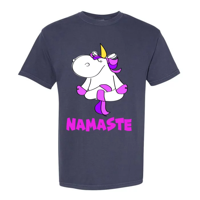 Namaste Yoga Unicorn Funny Magic Namaste Lovers Meaningful Gift Garment-Dyed Heavyweight T-Shirt