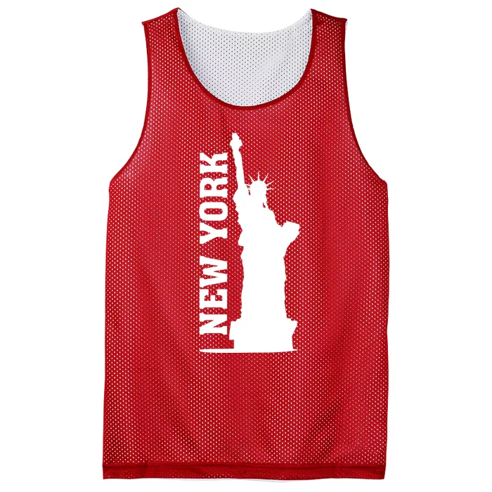 New York Usa Statue Of Liberty Mesh Reversible Basketball Jersey Tank