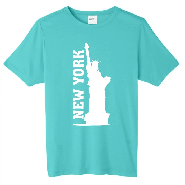 New York Usa Statue Of Liberty ChromaSoft Performance T-Shirt