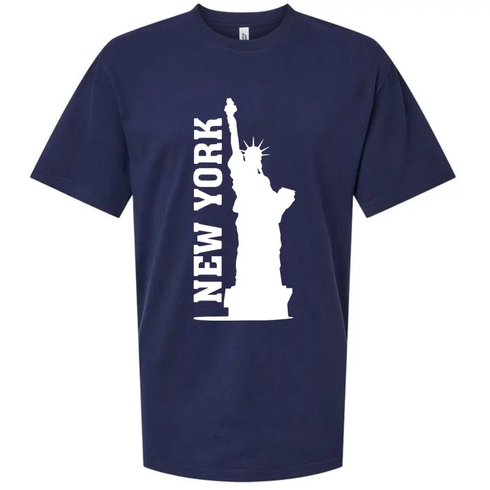 New York Usa Statue Of Liberty Sueded Cloud Jersey T-Shirt