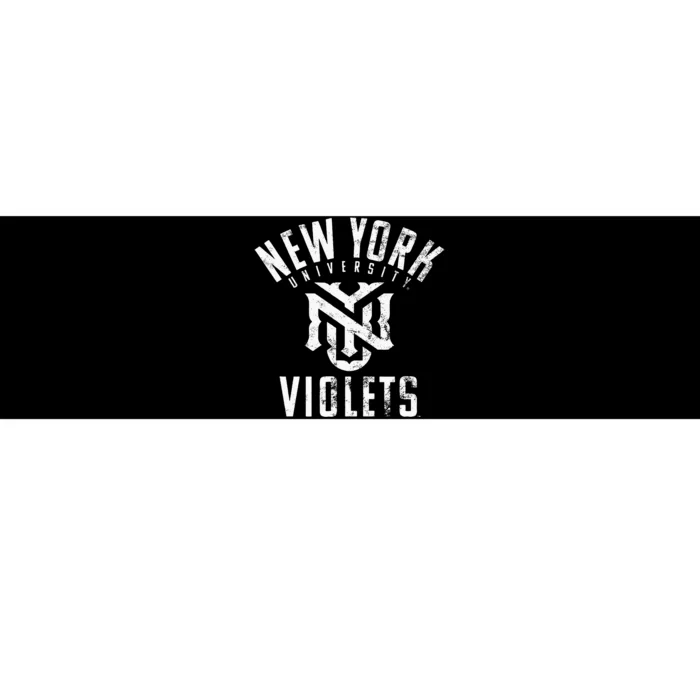 New York University NYU Violets Large Bumper Sticker