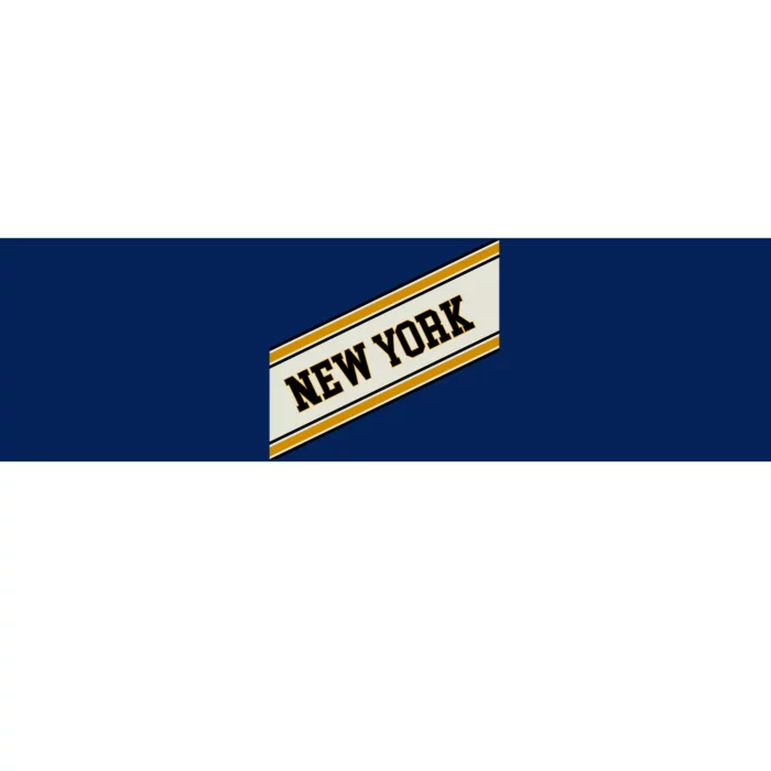 New York Varsity Logo Bumper Sticker