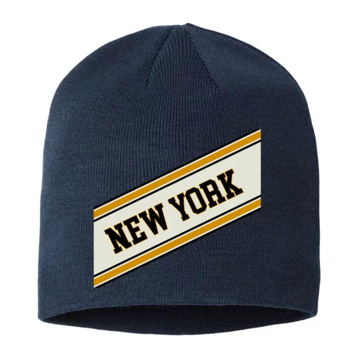 New York Varsity Logo 8 1/2in Sustainable Knit Beanie