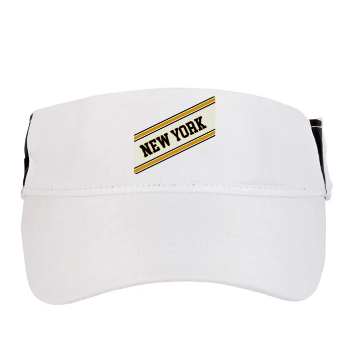 New York Varsity Logo Adult Drive Performance Visor