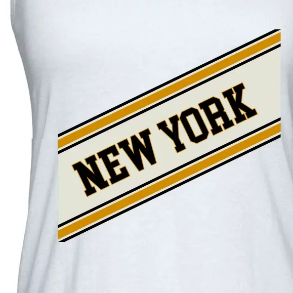 New York Varsity Logo Ladies Essential Flowy Tank