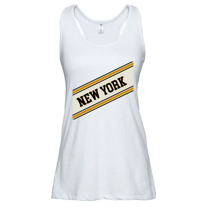 New York Varsity Logo Ladies Essential Flowy Tank