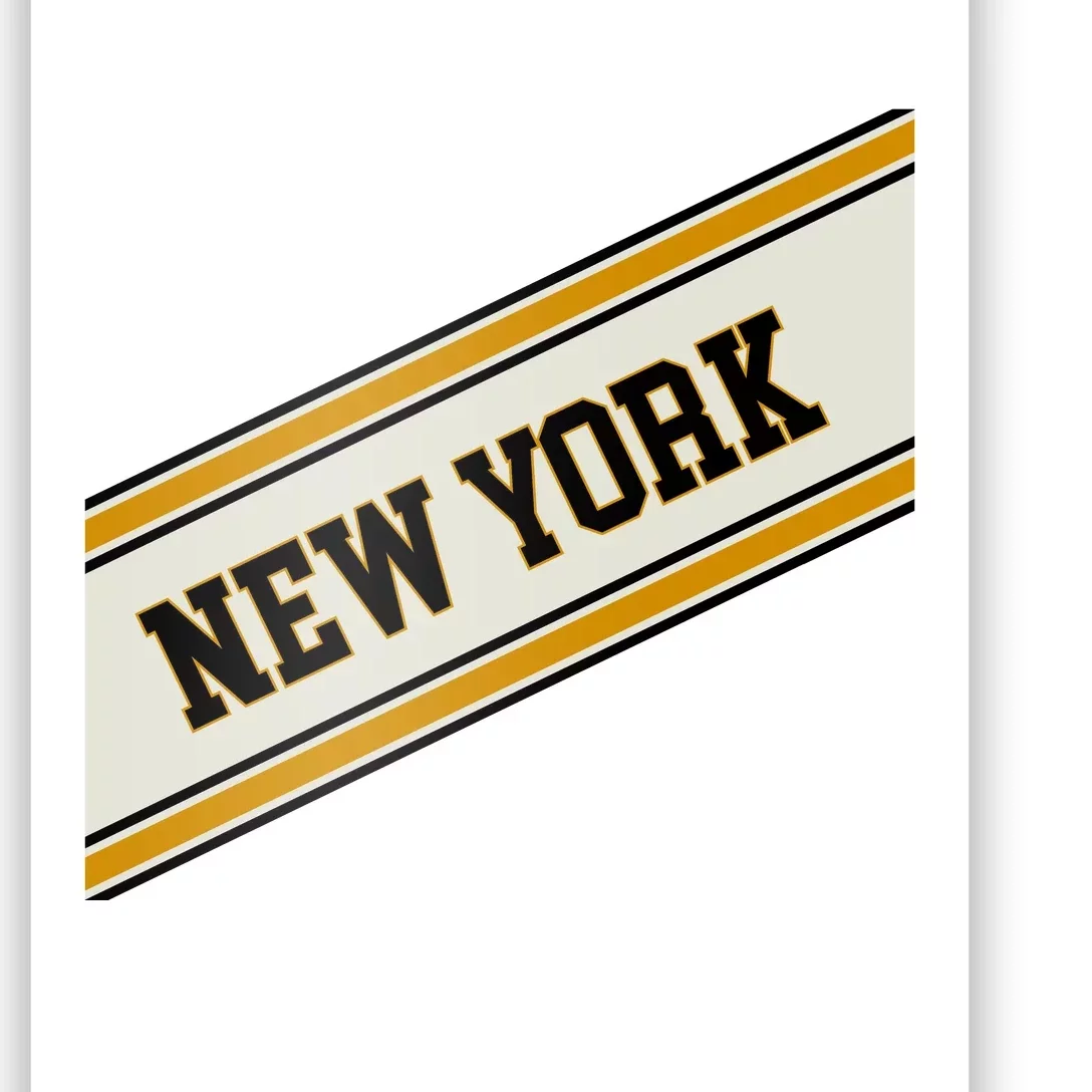 New York Varsity Logo Poster