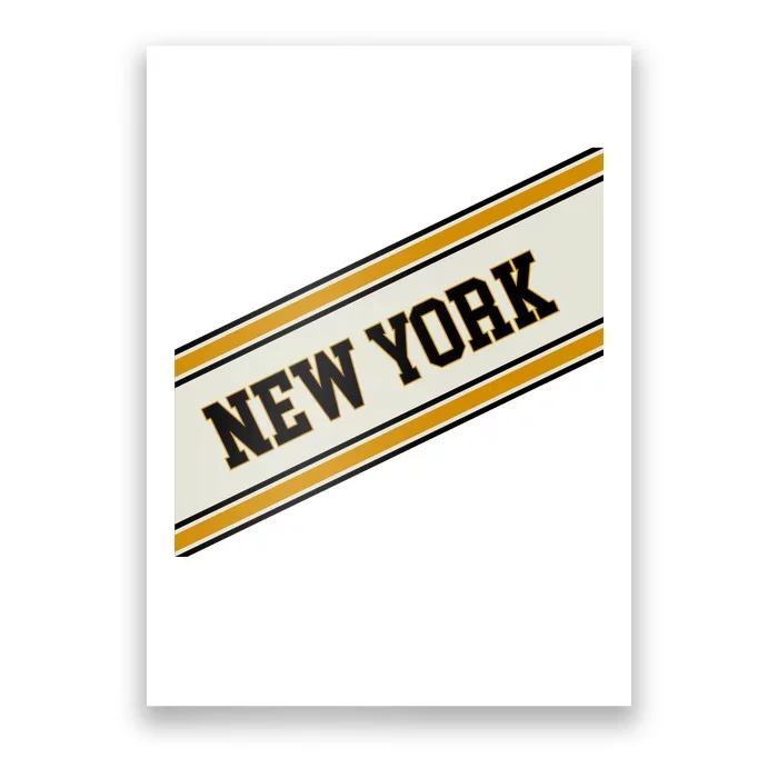 New York Varsity Logo Poster