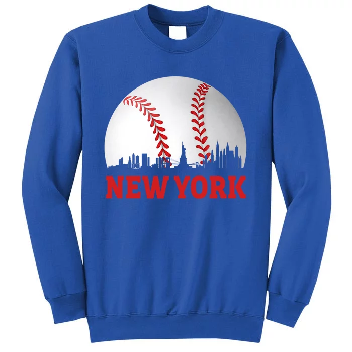 New York Vintage Baseball Distressed Game Day Gift Sweatshirt