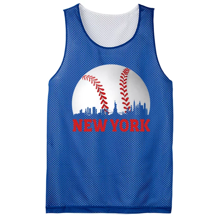 New York Vintage Baseball Distressed Game Day Gift Mesh Reversible Basketball Jersey Tank