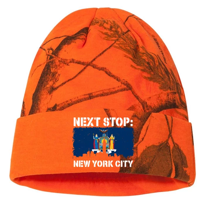 New York Vacation Trip Next Stop Nyc Usa Vacay Vibes Great Gift Kati - 12in Camo Beanie