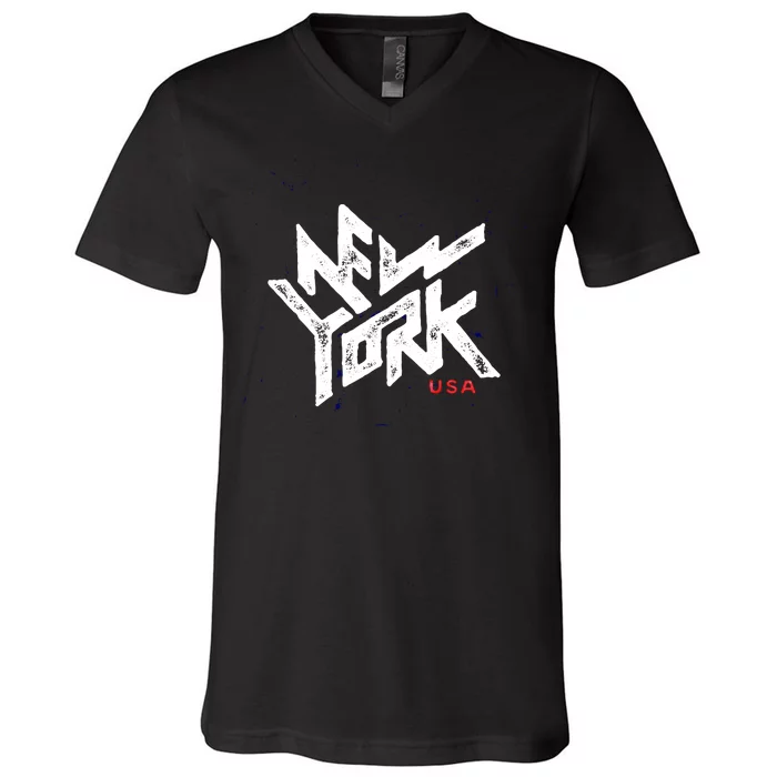 New York Vintage Urban V-Neck T-Shirt