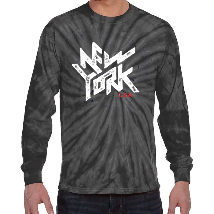 New York Vintage Urban Tie-Dye Long Sleeve Shirt