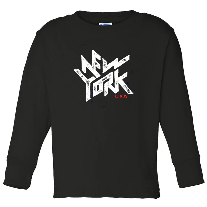 New York Vintage Urban Toddler Long Sleeve Shirt