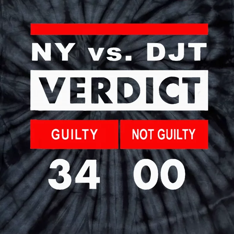 New York Versus Donald Trump Guilty 34 Counts Tie-Dye T-Shirt