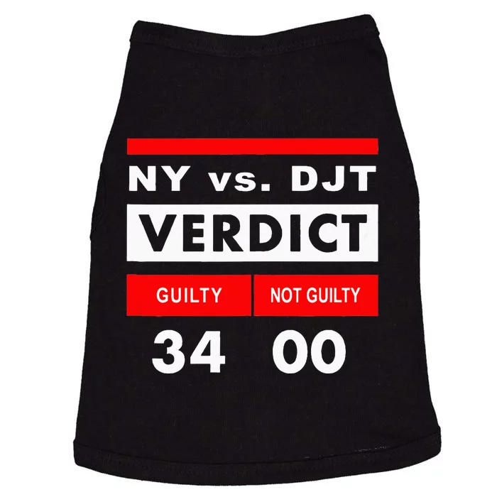 New York Versus Donald Trump Guilty 34 Counts Doggie Tank