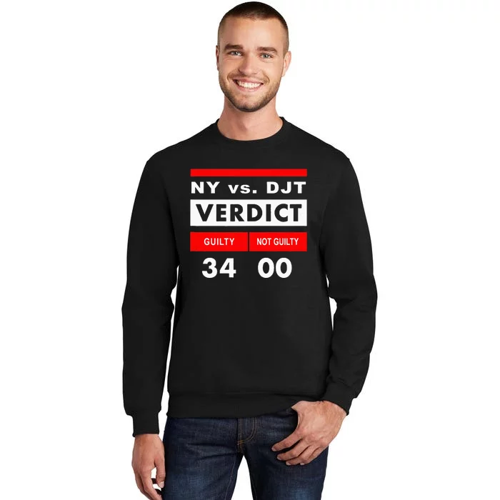 New York Versus Donald Trump Guilty 34 Counts Sweatshirt