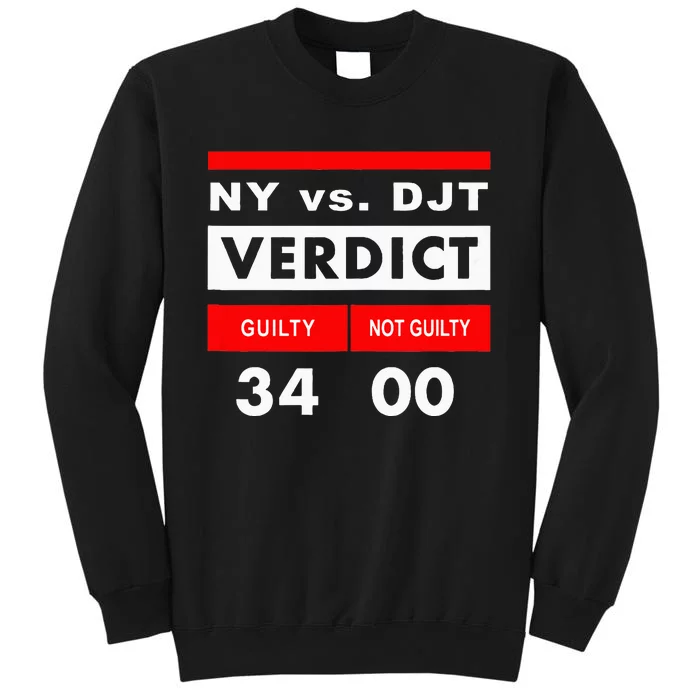 New York Versus Donald Trump Guilty 34 Counts Sweatshirt