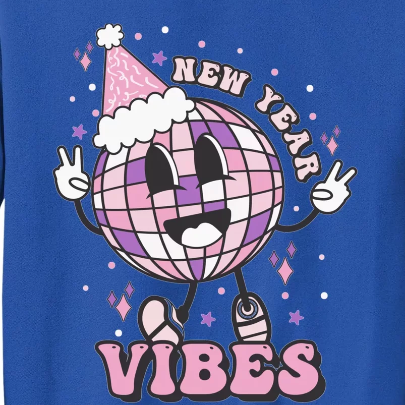 New Year Vibes The Pink New Years Ball Drops At 12:00 Am Gift Tall Sweatshirt