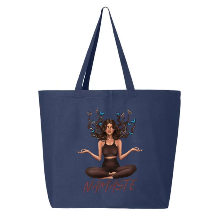 Namaste Yoga With Butterflies Gift 25L Jumbo Tote