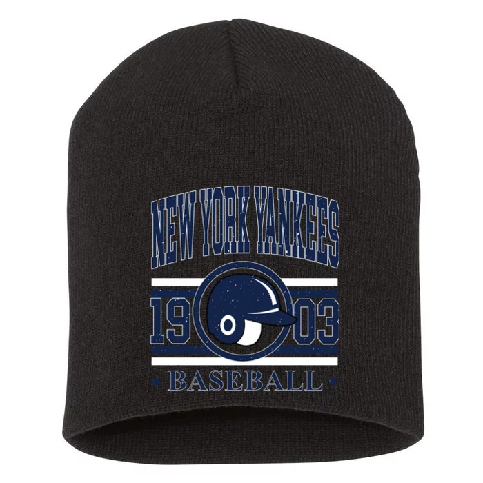 New York Yankee 1903 Baseball Team Supporter Short Acrylic Beanie