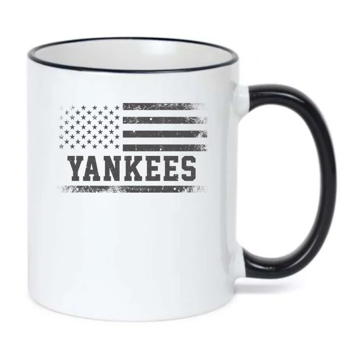 Yankees Usa Flag Black Color Changing Mug