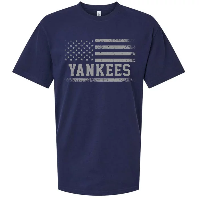 Yankees Usa Flag Sueded Cloud Jersey T-Shirt