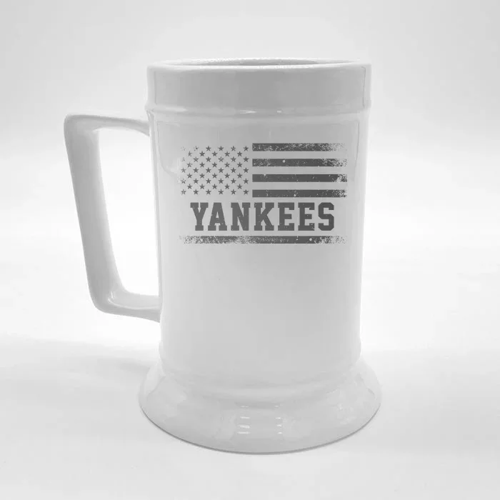 Yankees Usa Flag Front & Back Beer Stein