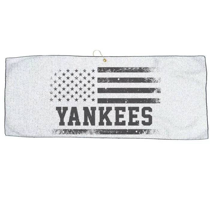 Yankees Usa Flag Large Microfiber Waffle Golf Towel