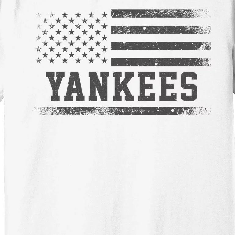 Yankees Usa Flag Premium T-Shirt