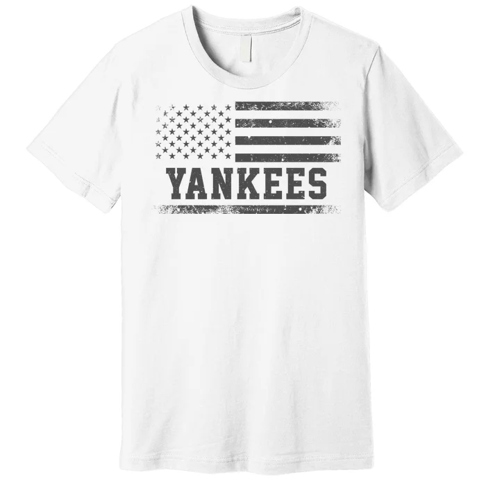 Yankees Usa Flag Premium T-Shirt