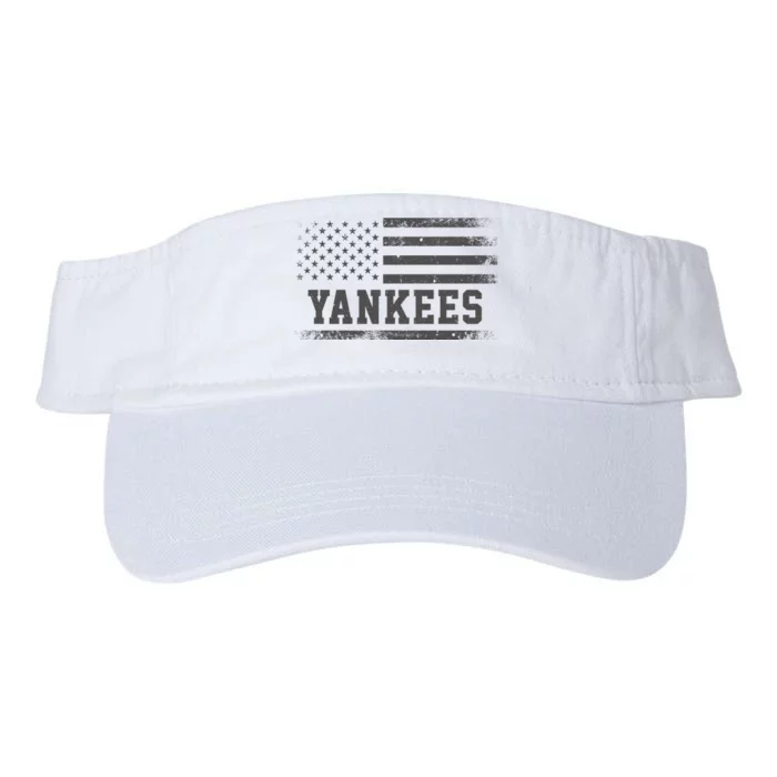 Yankees Usa Flag Valucap Bio-Washed Visor