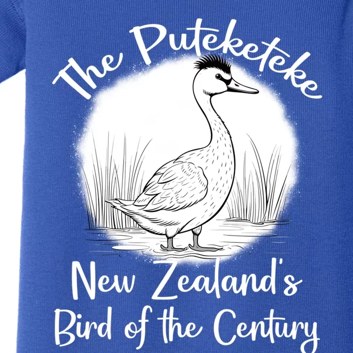 New ZealandS Bird Of The Century The Puteketeke Birder Baby Bodysuit