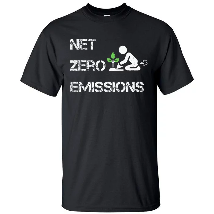 Net Zero Co2 Emissions Climate Change Carbon Neutral 2050 Tall T-Shirt